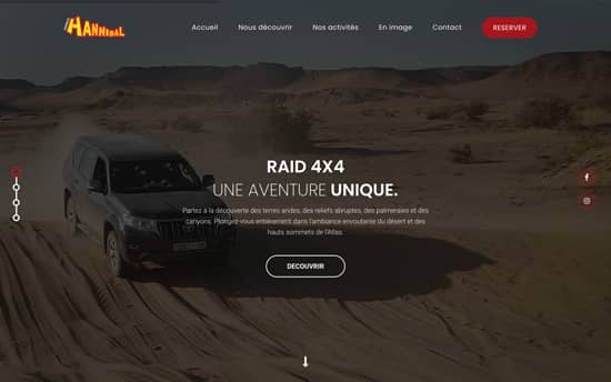 Diseño de página web para actividades en el aire libre y alquiler de vehiculos en Alicante