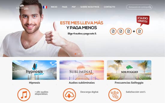 Diseño web de tienda online Subliminal Online Alicante