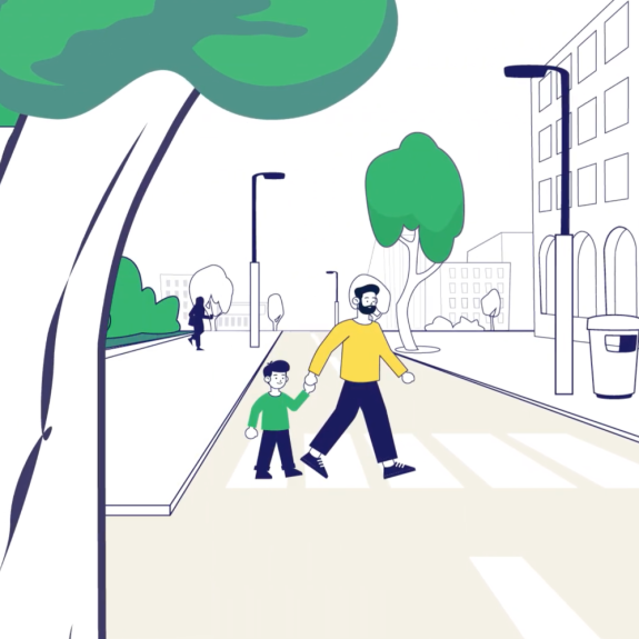 Animación de escena motion design