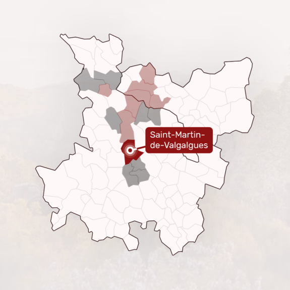 Mapa interactivo de municipios para la web del SIVU des Ruisseaux Couverts